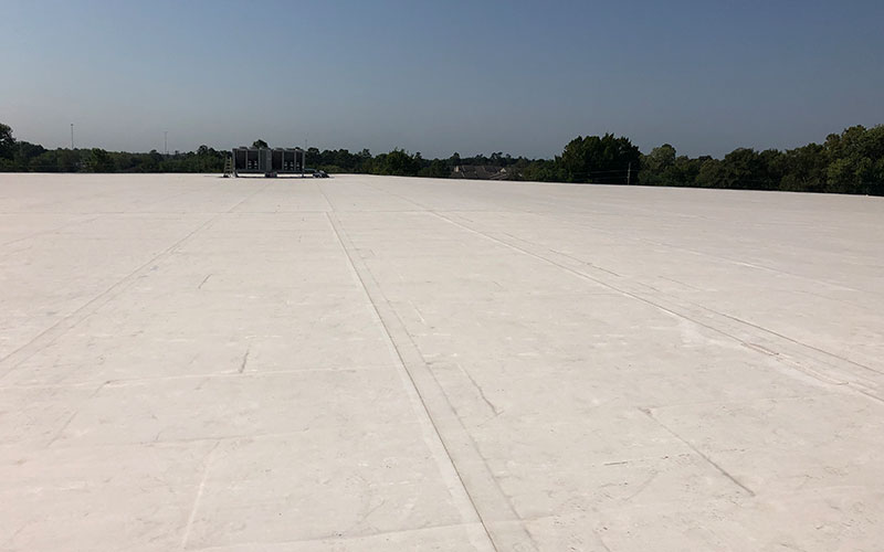 Leak detection services for a commercial roofing customer
